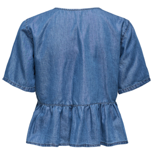 Only Bea Bow Denim Shirt